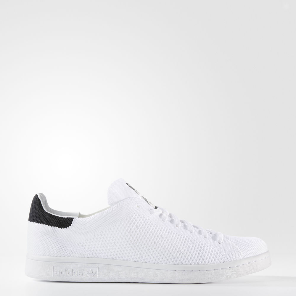 Adidas Stan Smith Primeknit - Originals ανδρικα - Ασπρα/Μαυρα,Μέγεθος: EU 36 – 54 2/3 (141IOXSB)